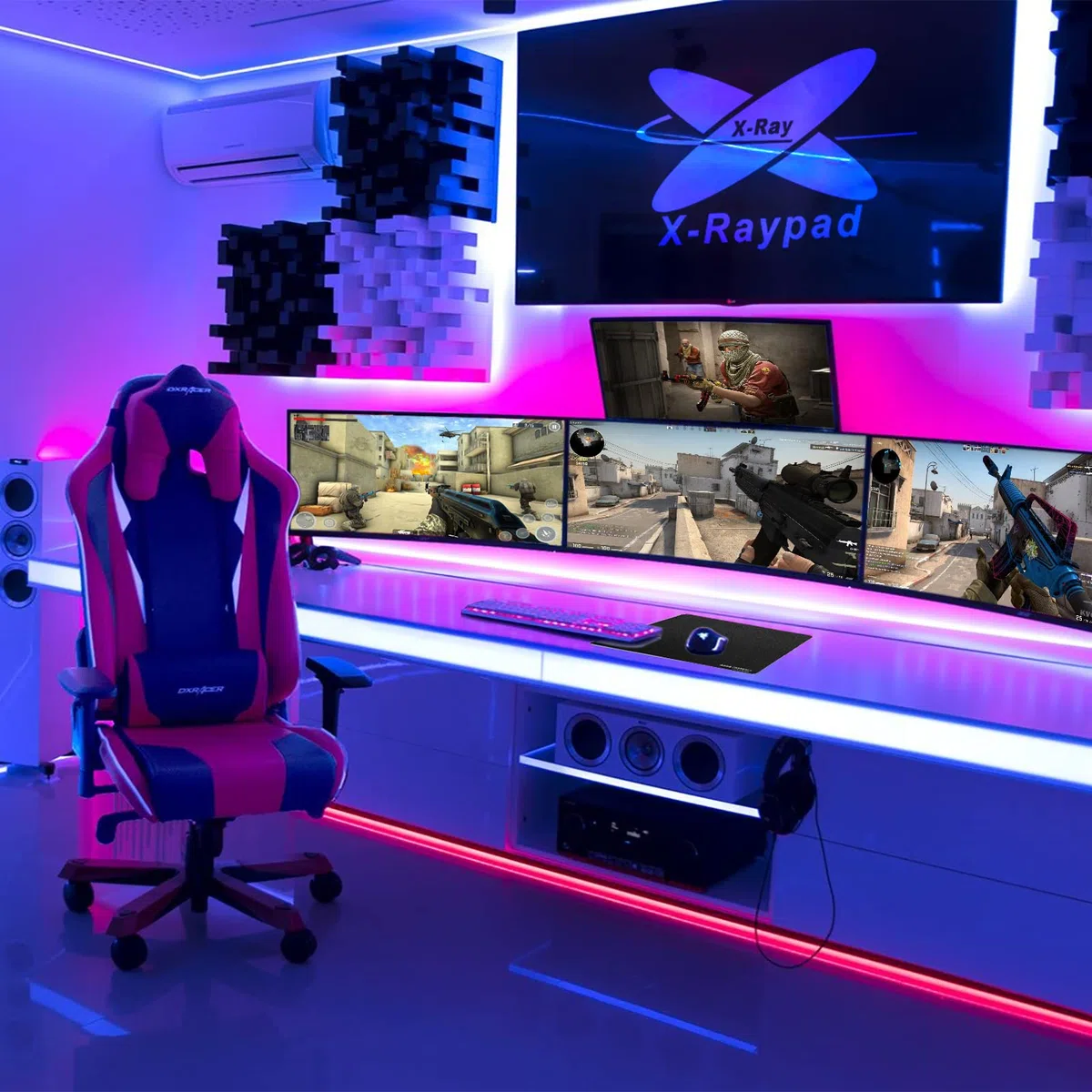 Tapis de Souris de Jeu X-Raypad Aqua Control 2 AC2, Ultra-Haute précision avec Une Vitesse et Une capacité de contrôle parfaites, conçu pour Les Joueurs Fps avec de Faibles exigences en DPI