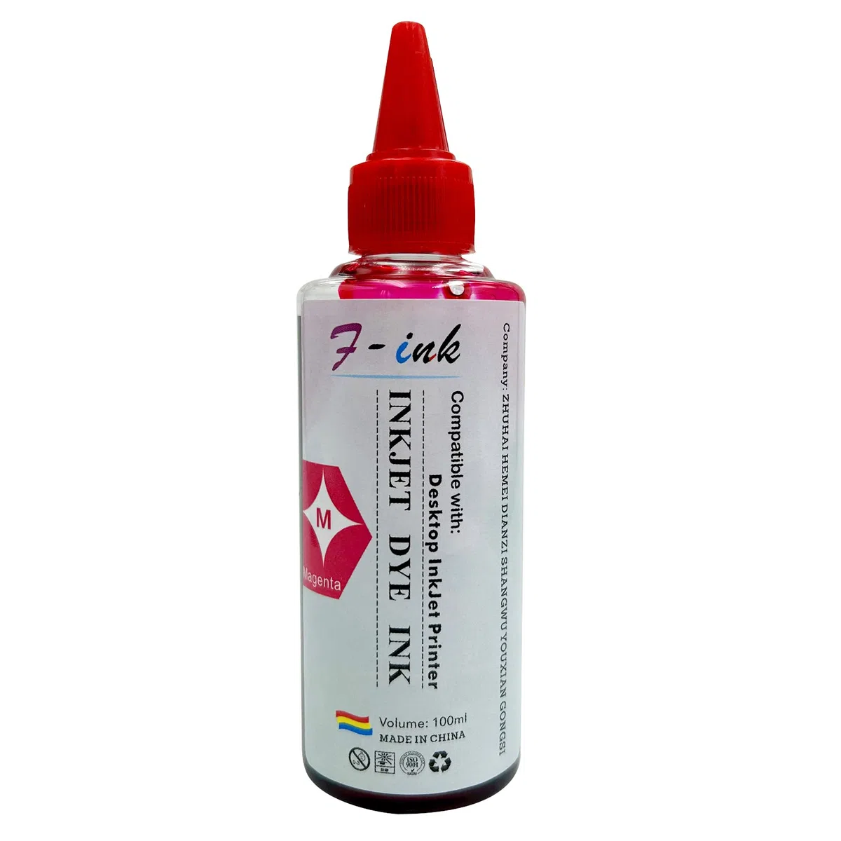 F-INK Lot de 5 flacons d'encre et de recharge d'encre de 100 ml compatibles avec cartouches d'encre HP 304 302 650 62 652 300 301 304XL 652XL 300XL 650XL 302XL 62XL 301XL avec outils de recharge