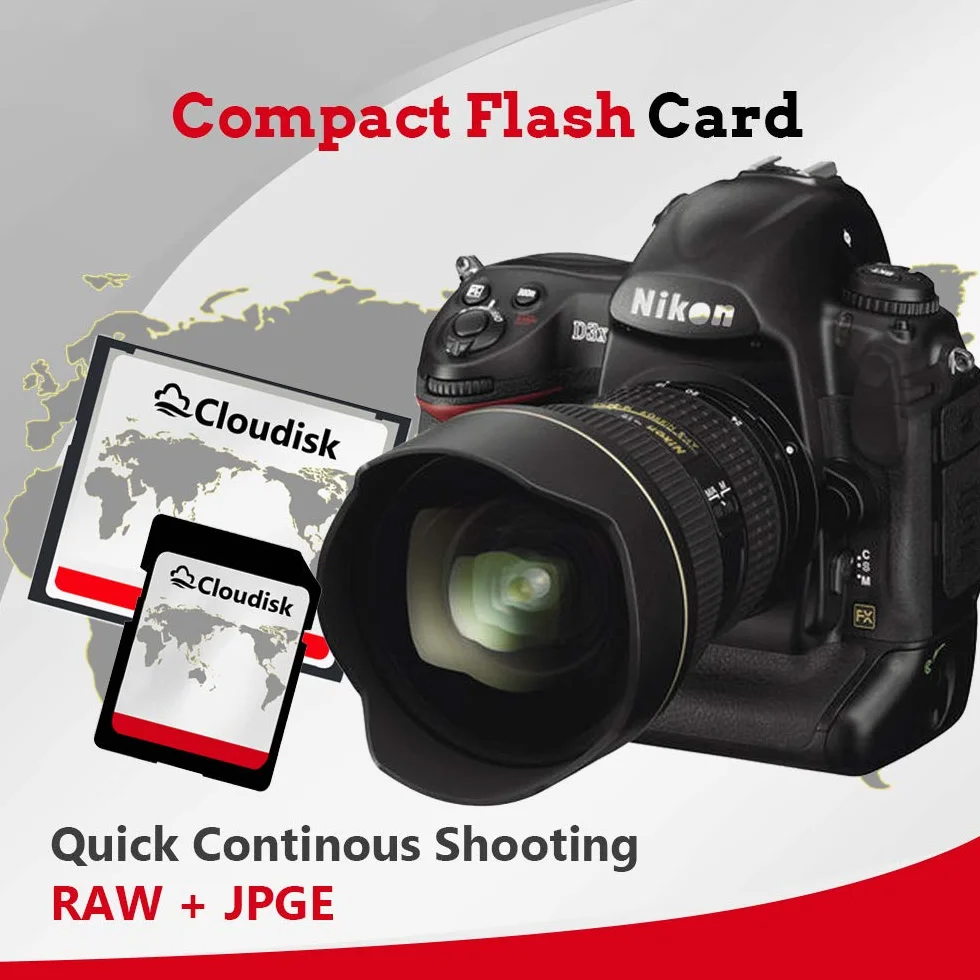 CompactFlash CF 2.0 pour Appareil Photo Reflex numérique, Appareil Photo numérique Vintage et équipement Industriel (8GB, 2 Cartes par Paquet)