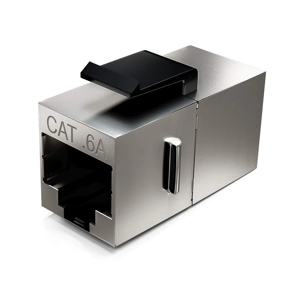 deleyCON 8x Modules Keystone Cat6a - Coupleur pour Cordons 10 Gbit/s, Blindé - 2x Prise RJ45 - pour Panneau de Brassage/Support Keystone - Extension