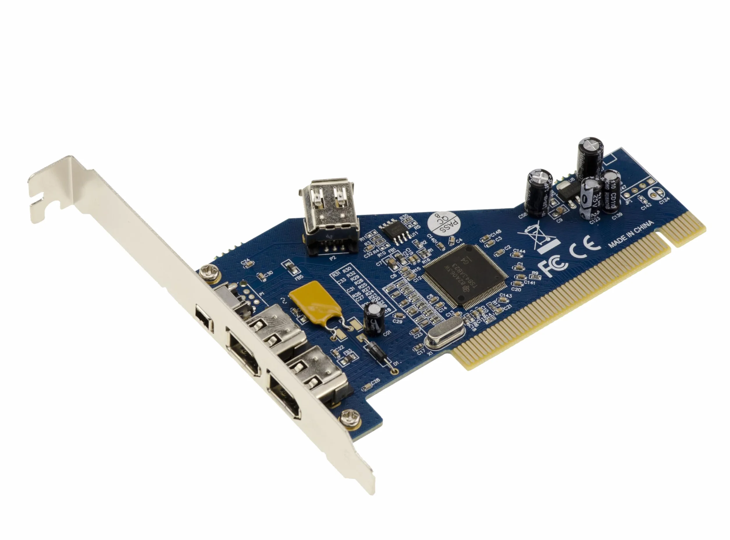 KALEA-INFORMATIQUE Carte contrôleur PCI vers FireWire 400 IEEE1394a 3 Ports avec chipset TI TSB43AB23