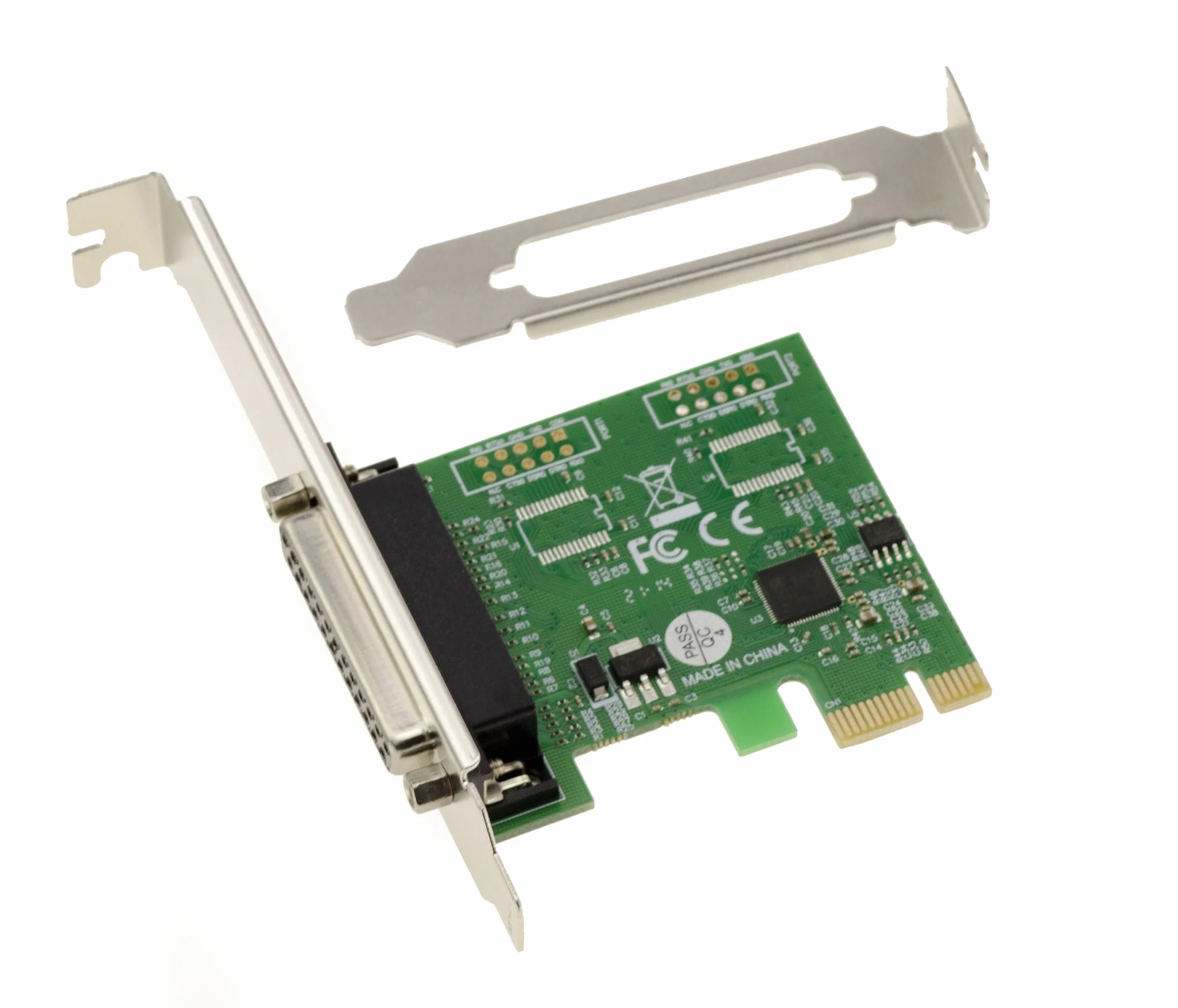 KALEA-INFORMATIQUE Carte contrôleur PCI Express PCIe Parallèle IEEE1284 LPT avec Chipset ASIX. Support SPP ECP, équerres Low et High Profile