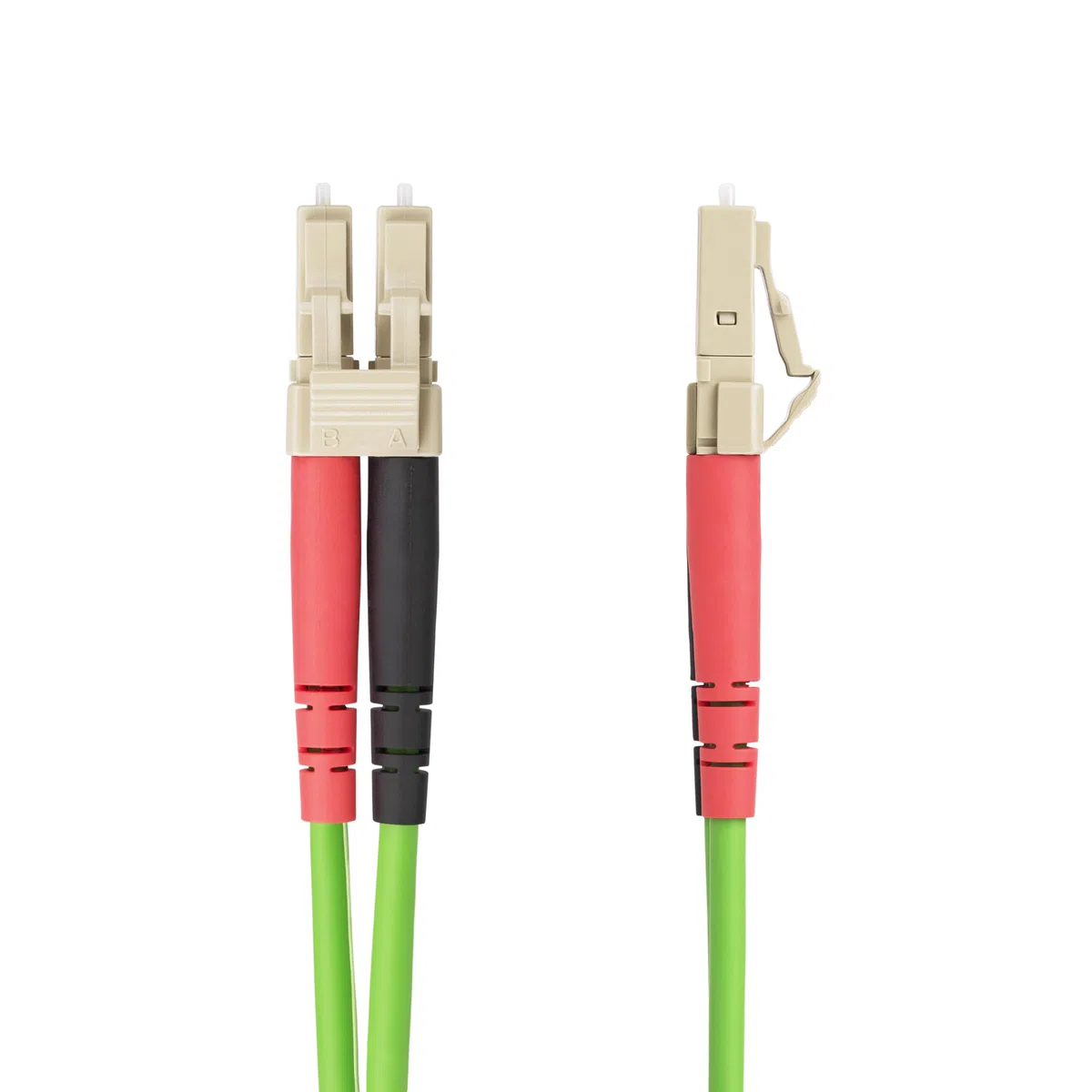 StarTech.com Câble Fibre Optique Multimode OM5 LC à LC (UPC) de 20m, Cordon/Jarretière/Connecteur Fibre Optique 50/125µm Duplex LOMMF Zipcord, VCSEL, 40G/100G, Cordon Fibre LSZH (LCLCL-20M-OM5-FIBER)