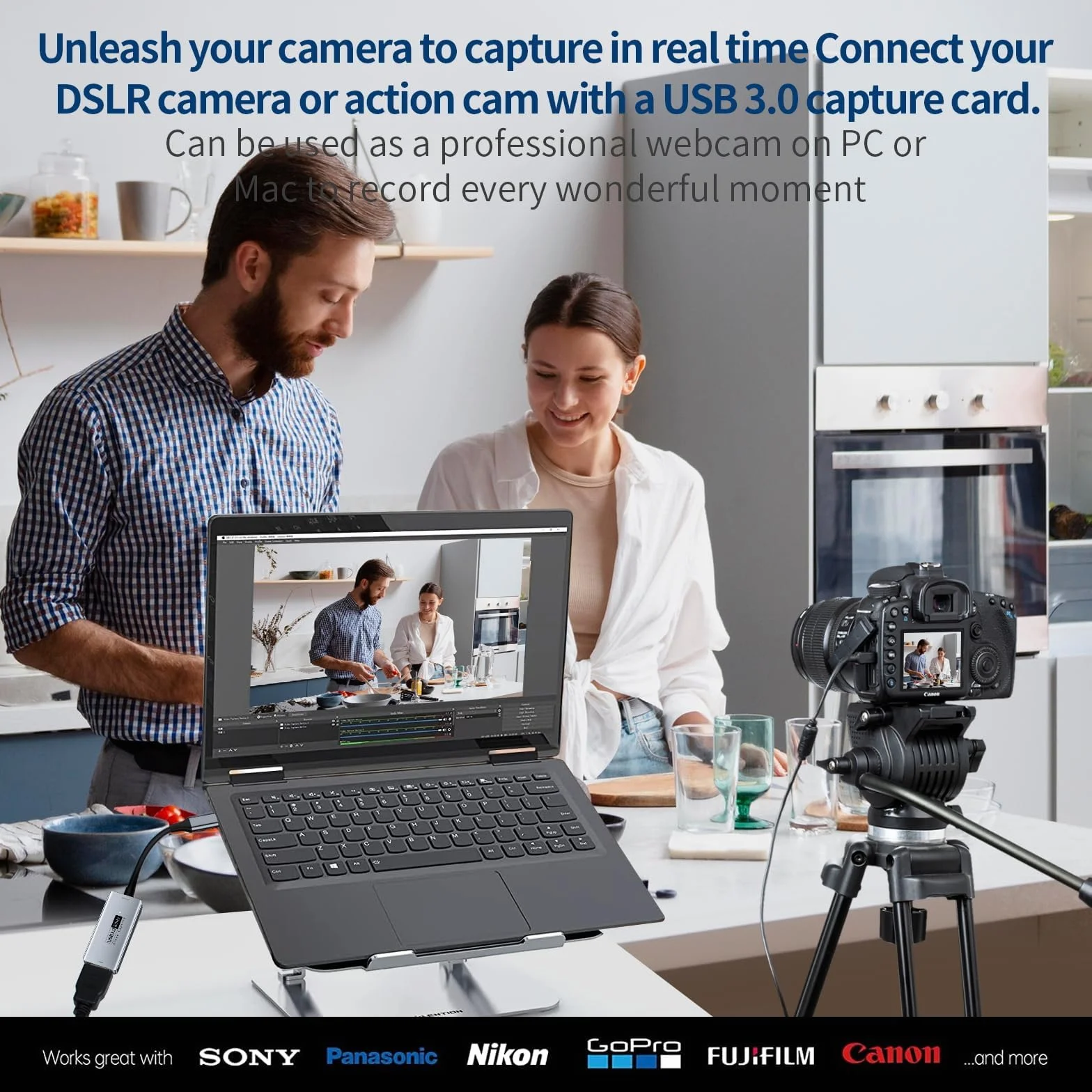 Carte d'acquisition vidéo Newhope, Carte de Capture 4K HDMI vers USB C 3.0, 1080P HD 60fps Live and Record Video Audio Grabber pour Les Jeux, Le Streaming, l'enseignement, la vidéoconférence