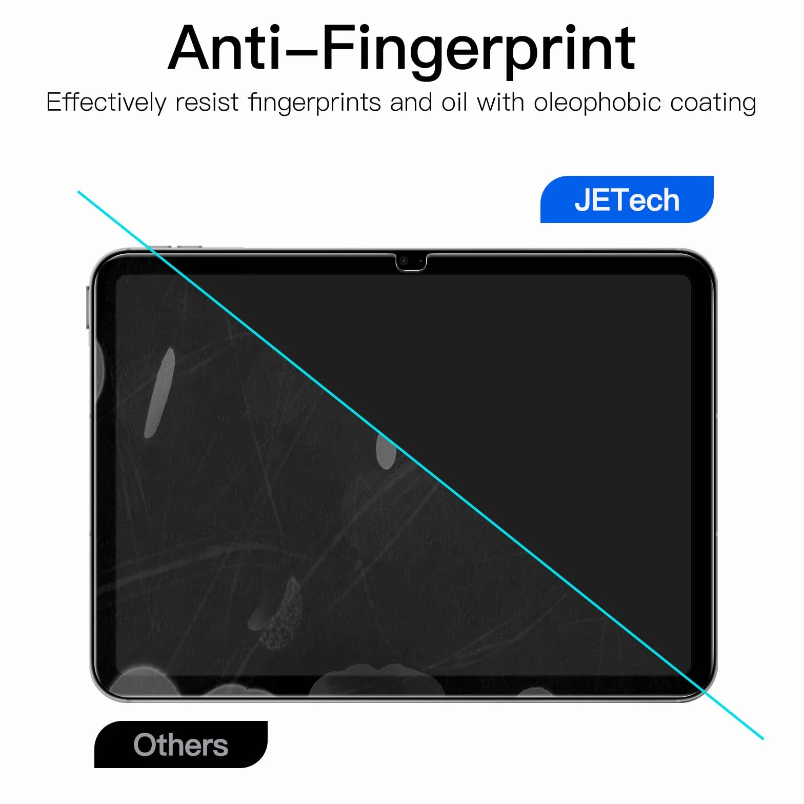 JETech Verre Trempé Anti-Espion pour iPad (A16) 11ème/10ème Génération (2025/2022), Film en Protection Écran