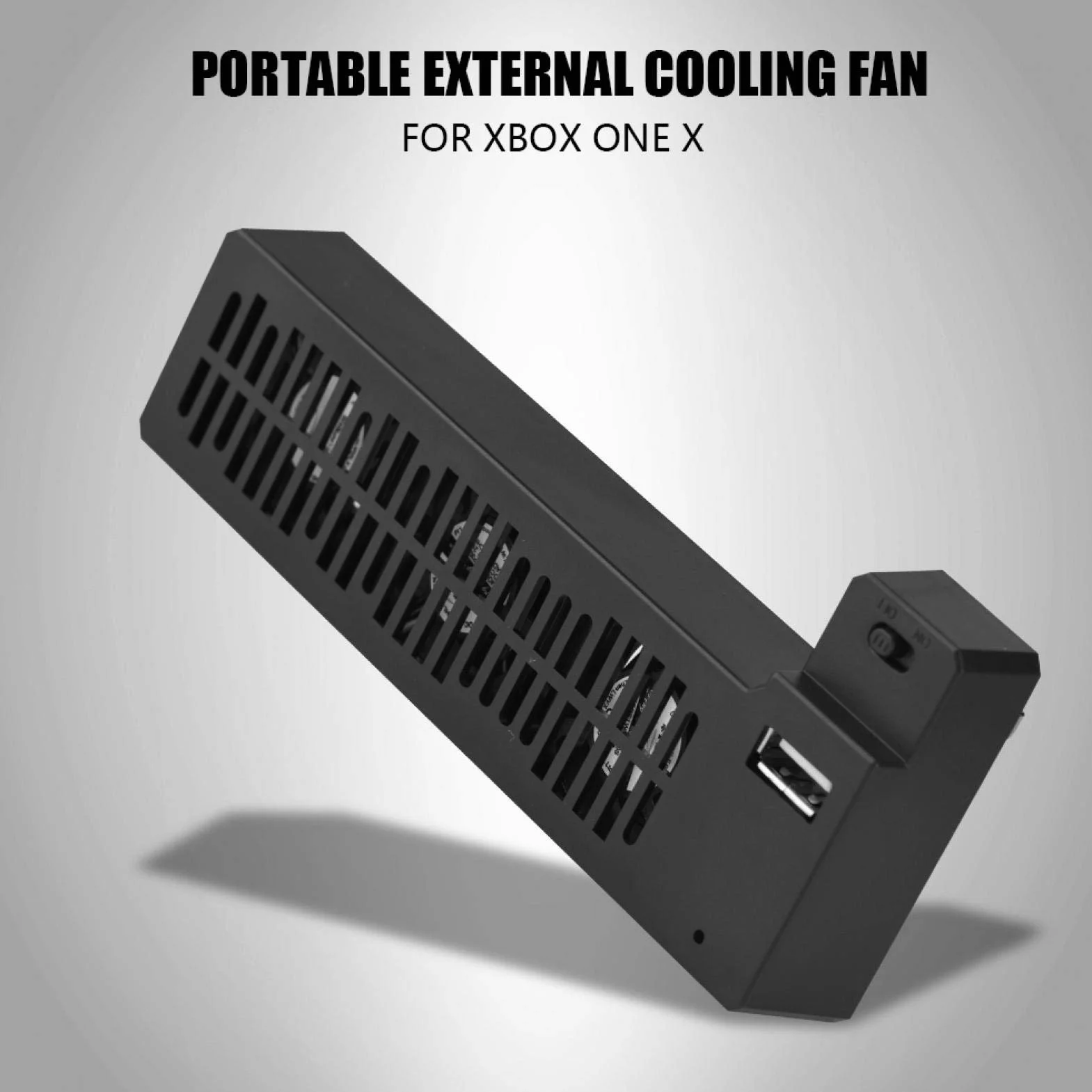 Ventilateur de refroidissement externe pour ONE X - Dissipation thermique à trois ventilateurs Radiateur USB Ventilateur de console de jeu Refroidisseur monté latéralement -