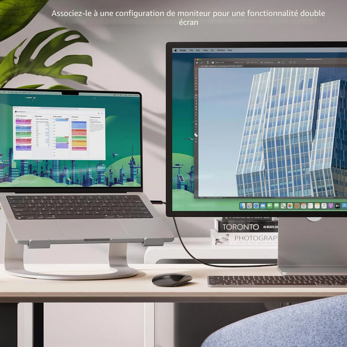 Twelve South Curve SE pour MacBooks et Ordinateurs Portables | Support de Refroidissement en Aluminium Ergonomique pour Bureau à Domicile ou au Bureau, Couleur Argent.