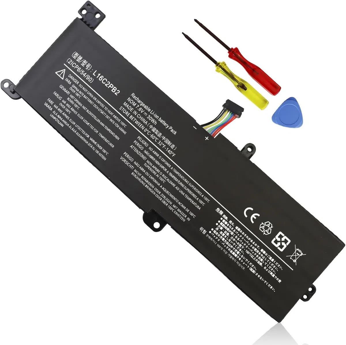 L16M2PB2 L16C2PB1 L16L2PB3 Batterie pour Lenovo IdeaPad 320 14IKB 14AST 14IAP 14ISK 15IKB 15ISK 15IAP 17IKB 17ABR 17AST 17ISK V15 ADA IGL IIL IKB IWL V320-17IKB 520-15IKB L16M2PB1 L17L2PF1 L16L2PB2