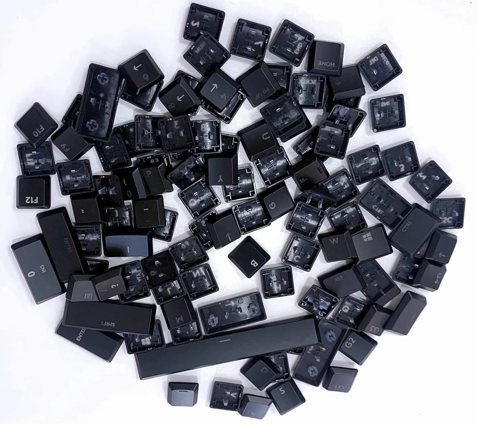 Keycap pour Logitech G913 G915 G813 G815 TKL Clavier Transparent ISO 111 Key US Version Logitech Noir Blanc Couleur Keycap