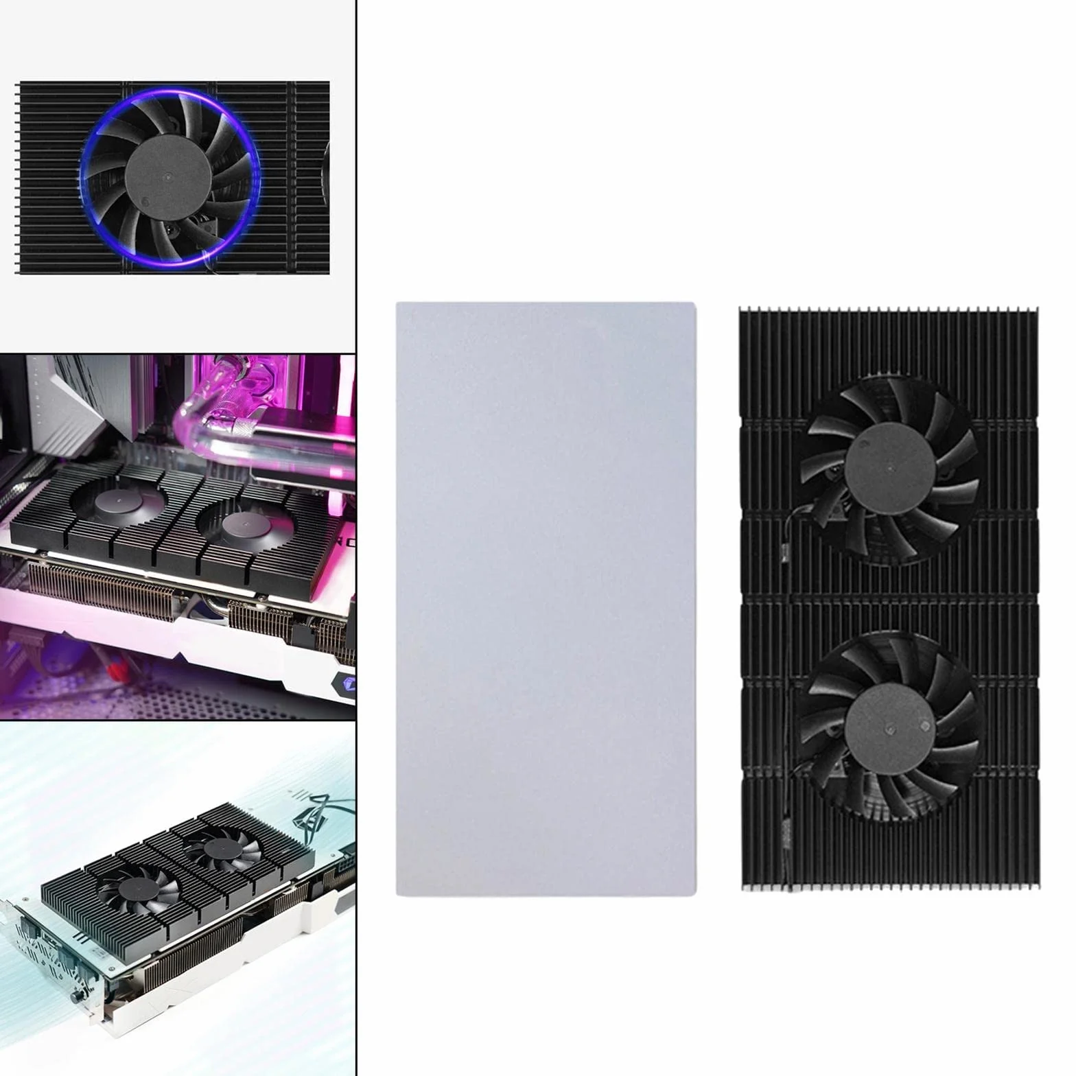 zalati Fond de panier dissipateur thermique pour carte graphique RTX 3090 3080 3070 Series Card