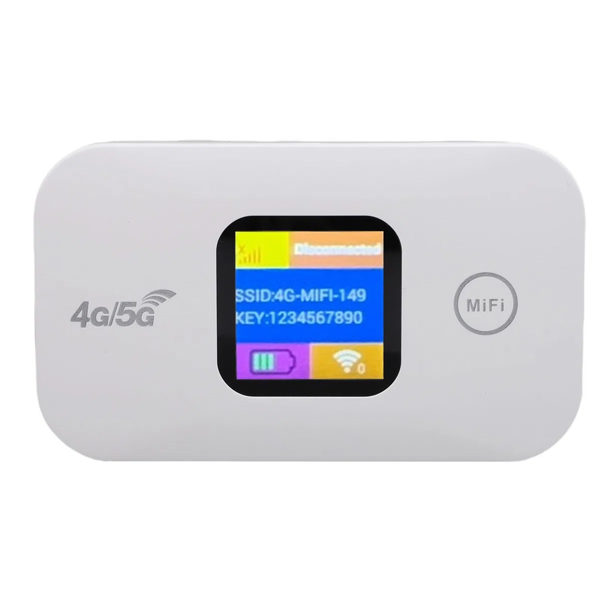 ASHATA 4G LTE Portable WiFi Mobile Hotspot, Routeur de Modem de 300 MbpSinternet avec Fente de Carte SIM et Construit en Batterie 2100mAh, pour Les Travaux à Domicile et 10 Appareils