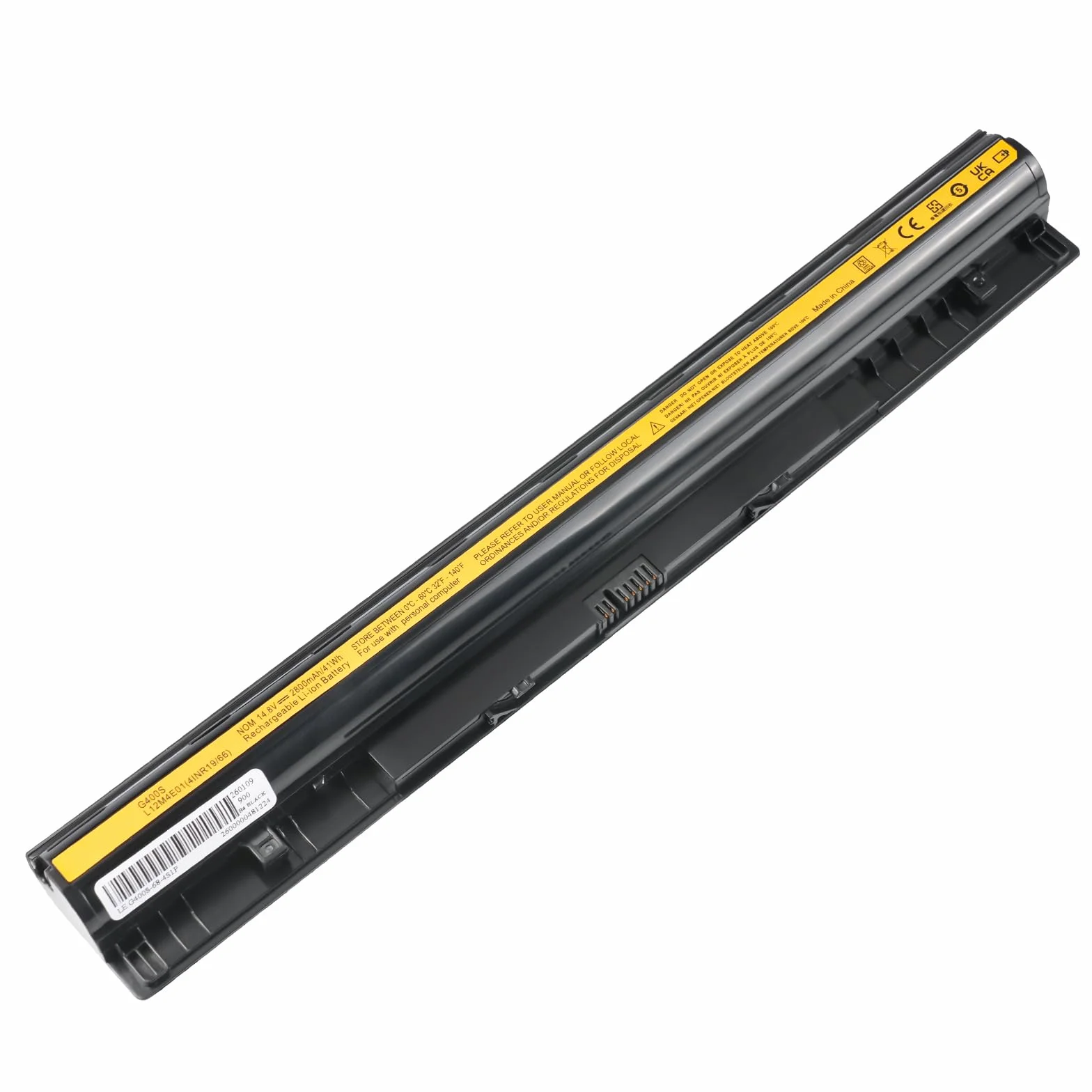2800mAh L12S4E01 L12M4E01 Batterie pour Lenovo G50 G50-45 Z50 Z70 Z50-70 Z70-80 G50-30 G50-70 G50-80 G505S G500S Z50-75 G400S L12M4A02 L12L4A02 L12S4A02 L12L4E01