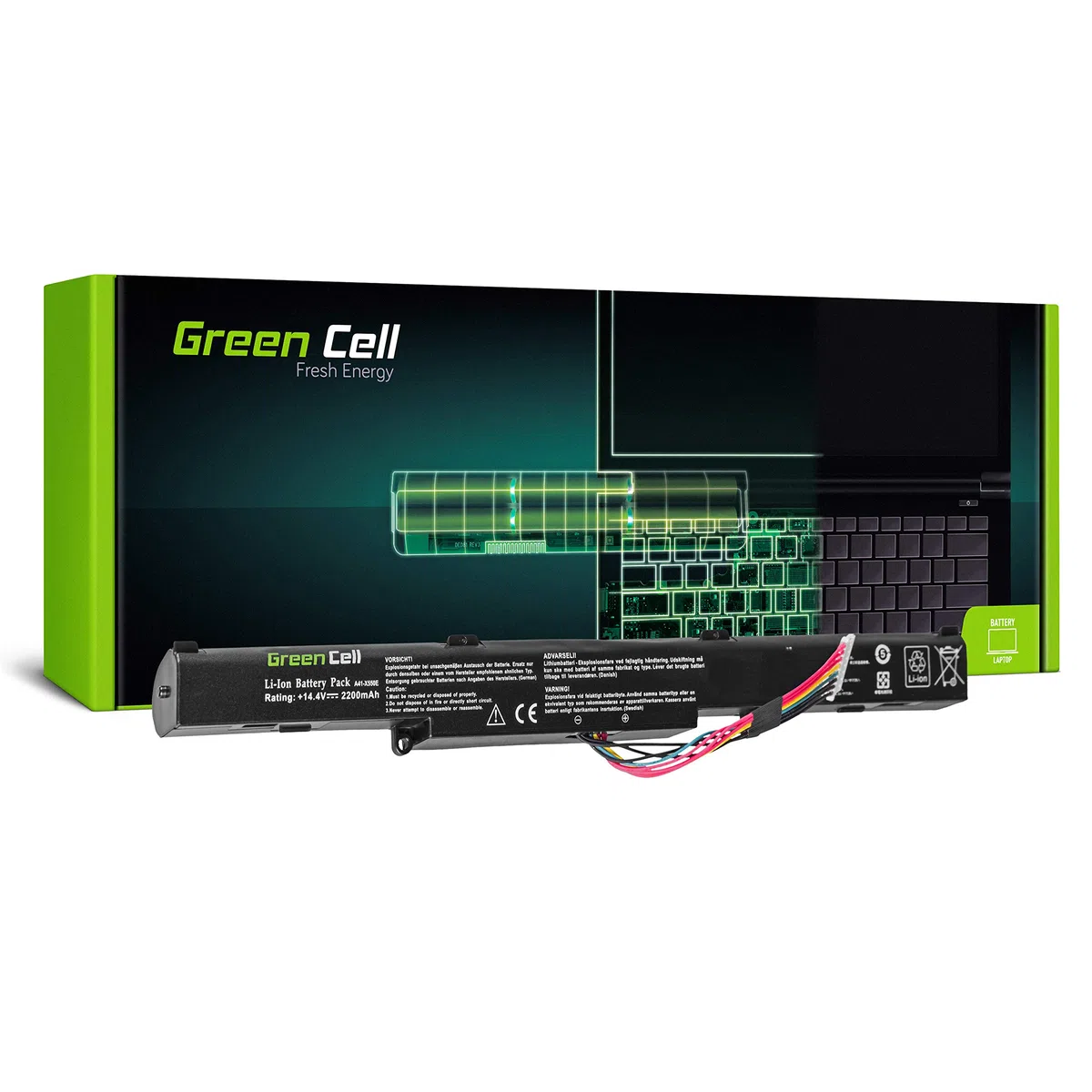 Green Cell Batterie ASUS A41-X550E pour ASUS R510 R510D R510DP X550D X550DP R752L R752LB R752LAV F550D F750L F751L R751J R751JA R751JB R751JK R751L R751LN R752LJC X450JF X450JN X750J X751L