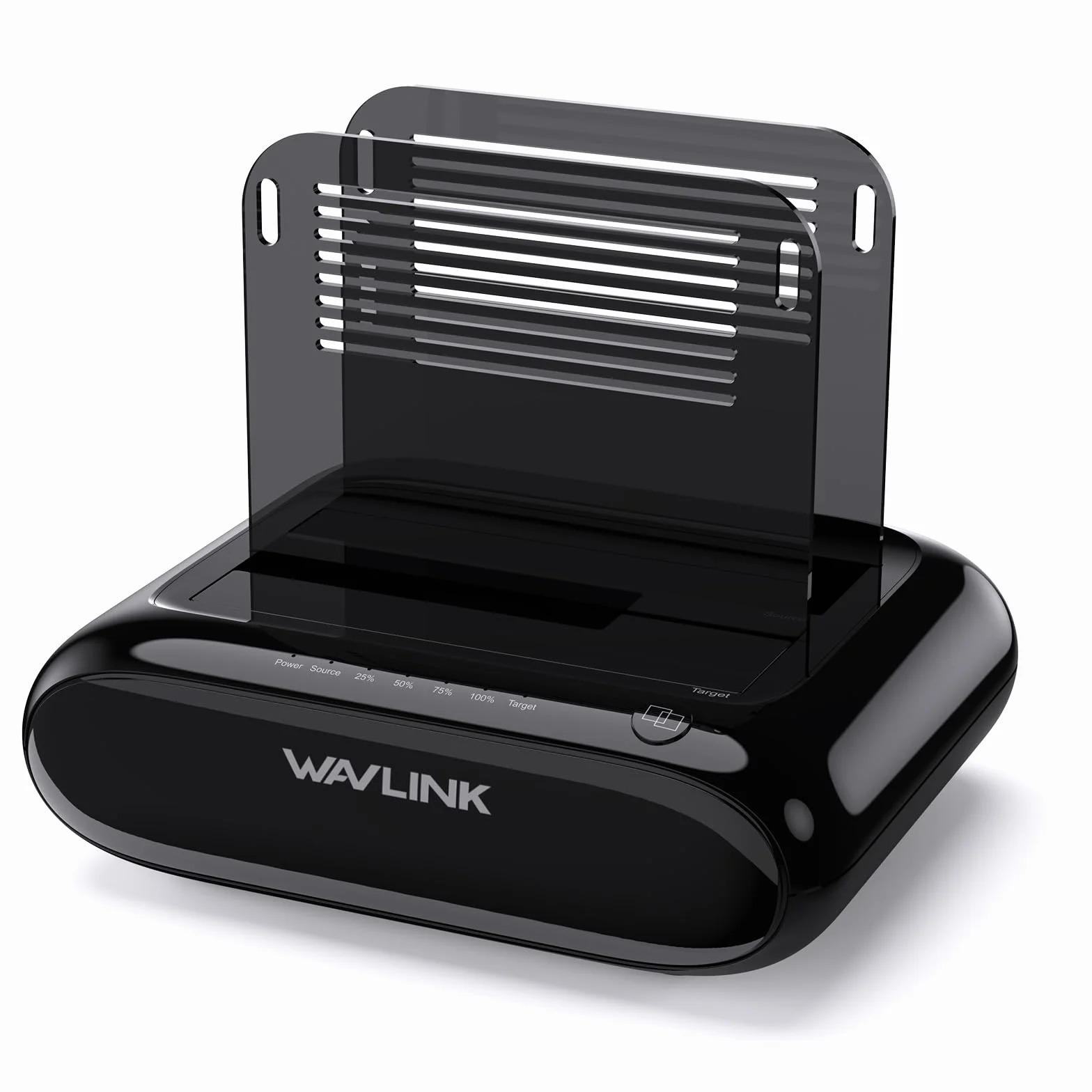 Wavlink Station d'accueil pour disques durs externes Support 2x20TB,USB 3.0 vers SATA I/II/III pour disques durs de 2,5 ou 3,5 Pouces,SSD avec Fonction de clonage Hors Ligne,Support UASP SATA 5Gbps