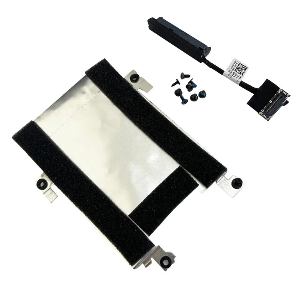 Gintai Câble Disque Dur 0PCX32 450.0NS03.0001 & HDD Caddy Bracket Cadre 96GVC pour Dell Latitude 5521 E5521 5520 5531 E5531 Precision 3561 3560 3571 M3571 avec vis