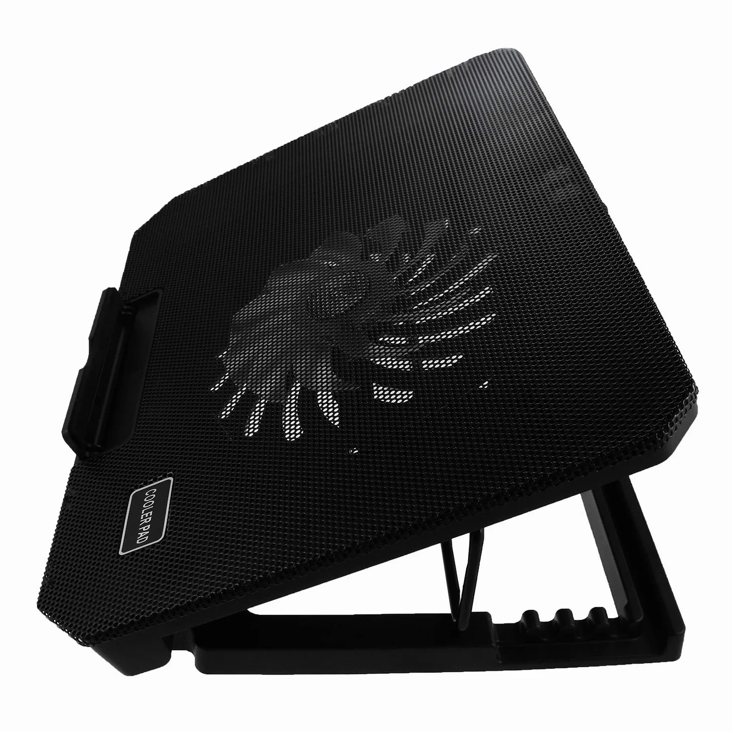 AABCOOLING NC74 - Ventilateur PC avec 125mm Ventilateur, Inclinaison Réglable et LED Bleu, Refroidisseur, Ventilateur PS4, Accessoires PC Jusqu'à 15,6 Pouces et Consoles, PC Portable Gamer