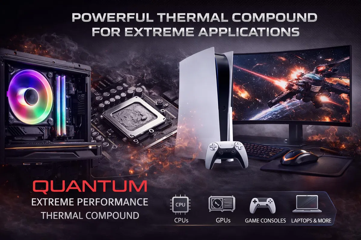 Quantum PRO – Pâte thermique extrême pour CPU et GPU (4 g)