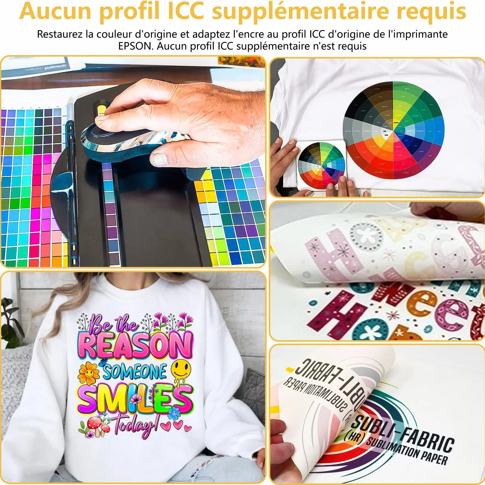 Encre de Sublimation pour Epson 2810 ET-2850 2830 2815 4810 Compatible EPSON ECOTANK imprimante (Remplissage Automatique/sans ICC/Anti-UV)