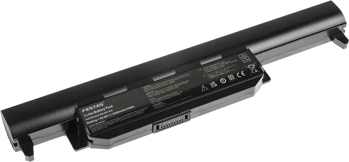 FESTAS A32-K55 Batterie Compatible avec ASUS K55 X75V X75A F75V | F75VC X75VD X55A R700V K75VJ R500VD X55VD X75VC F75A X75VD Series A33-K55 A41-K55 A32-K55X A32-K55X Ordinateur PC Portable