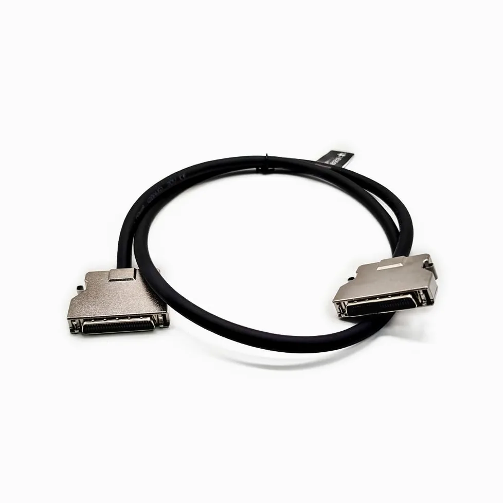 Elecbee SCSI 50 broches mâle vers mâle CN à vis droite pour câble 1 meter