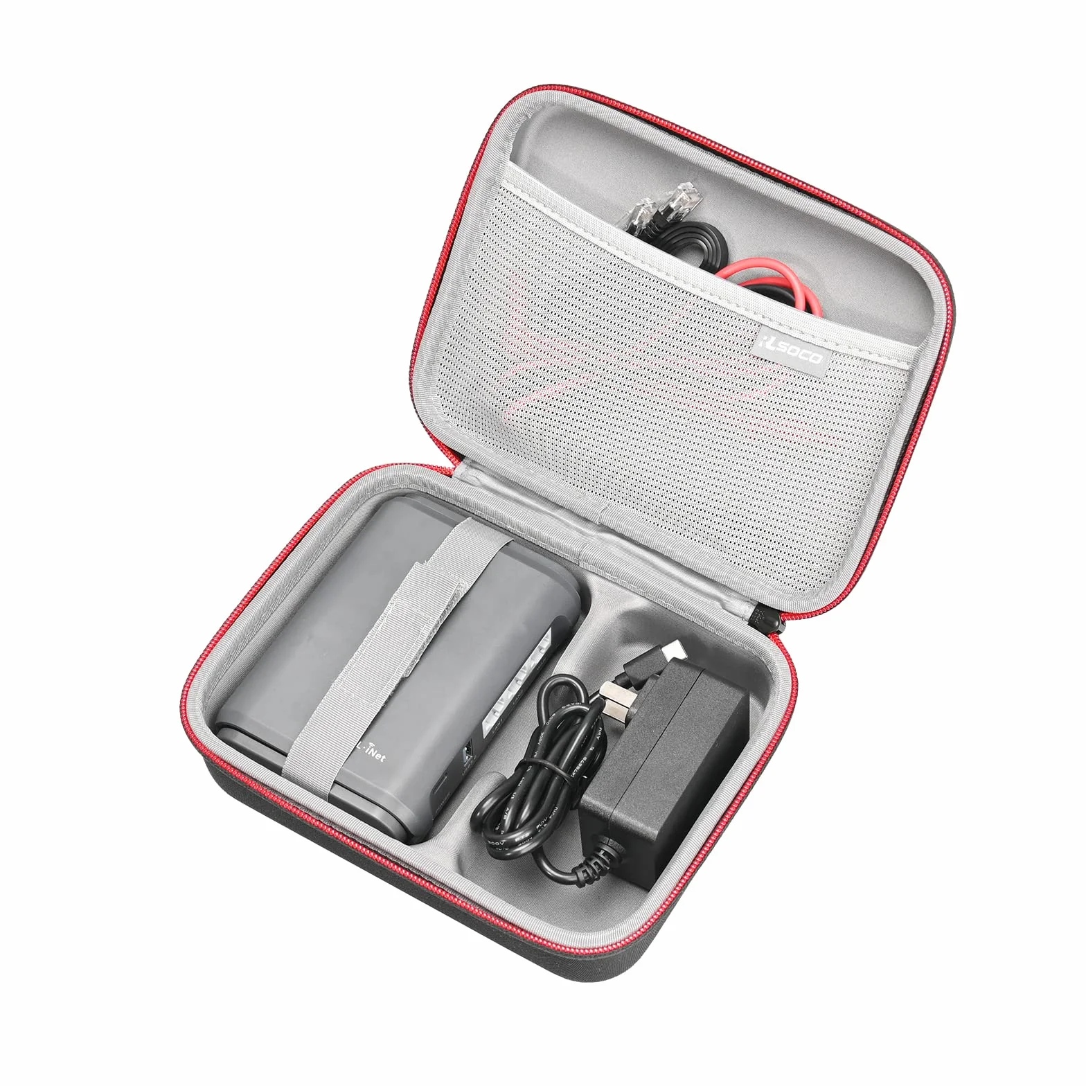 RLSOCO Étui pour GL.iNet Routeur de Voyage GL-SFT1200/GL-BE3600/AXT1800/GL-A1300/GL-MT3600BE Portable Routeur WiFi,Résistant aux Chocs,Design Compact avec Fermeture éclair YKK (Étui Uniquement)