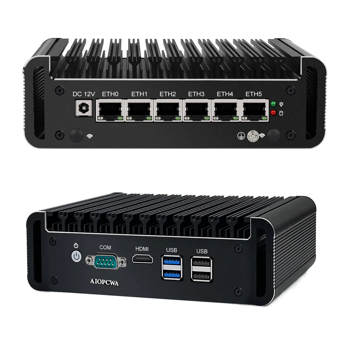 Firewall Mini PC i7-1165G7, 6 x 2.5GbE LAN Firewall Appliance, Fanless Micro PC RS232 COM, OPNsense Router Hardware, AES-NI, HD(4K@60HZ), SATA3.0, DDR4 Barebone NO RAM/SSD/OS