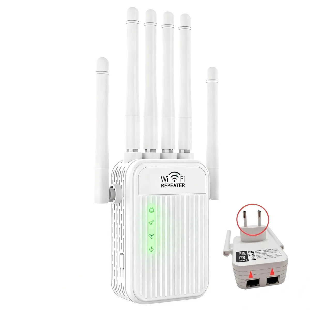Répéteur WiFi Puissant, Amplificateur WiFi, 6 Antennes Haut Gain Couvrant Une superficie de10000 m², Répéteur/AP Mode,2 Ports LAN, Repeteur WiFi pour la Maison et Le Bureau-11