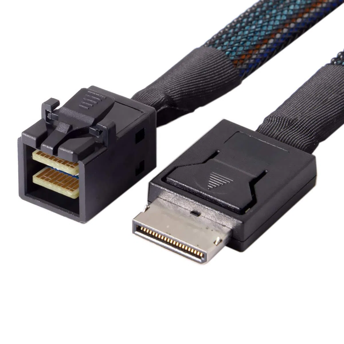 OCuLink PCIe PCI-Express SFF-8611 4i vers SFF-8643 Câble de données Active SSD 50 cm
