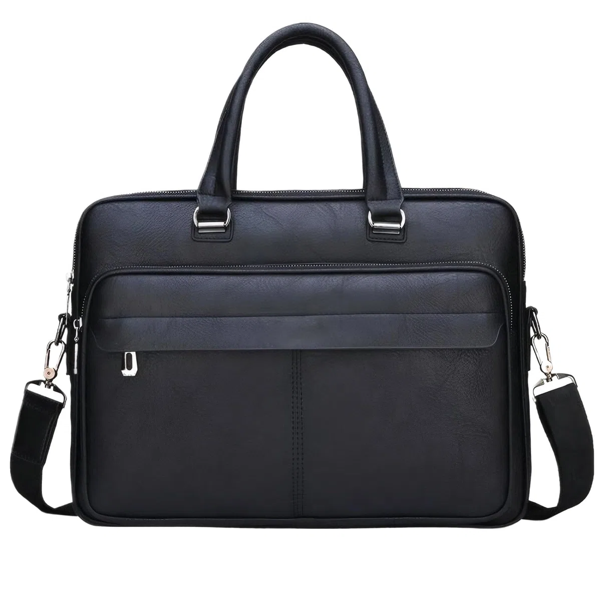 Elonglin Sac à Main Business Porte-Documents Homme Simili Cuir - Sacoche Ordinateur Portable - Mallette Serviette Affaires Professionnel Bandoulière Porté Epaule