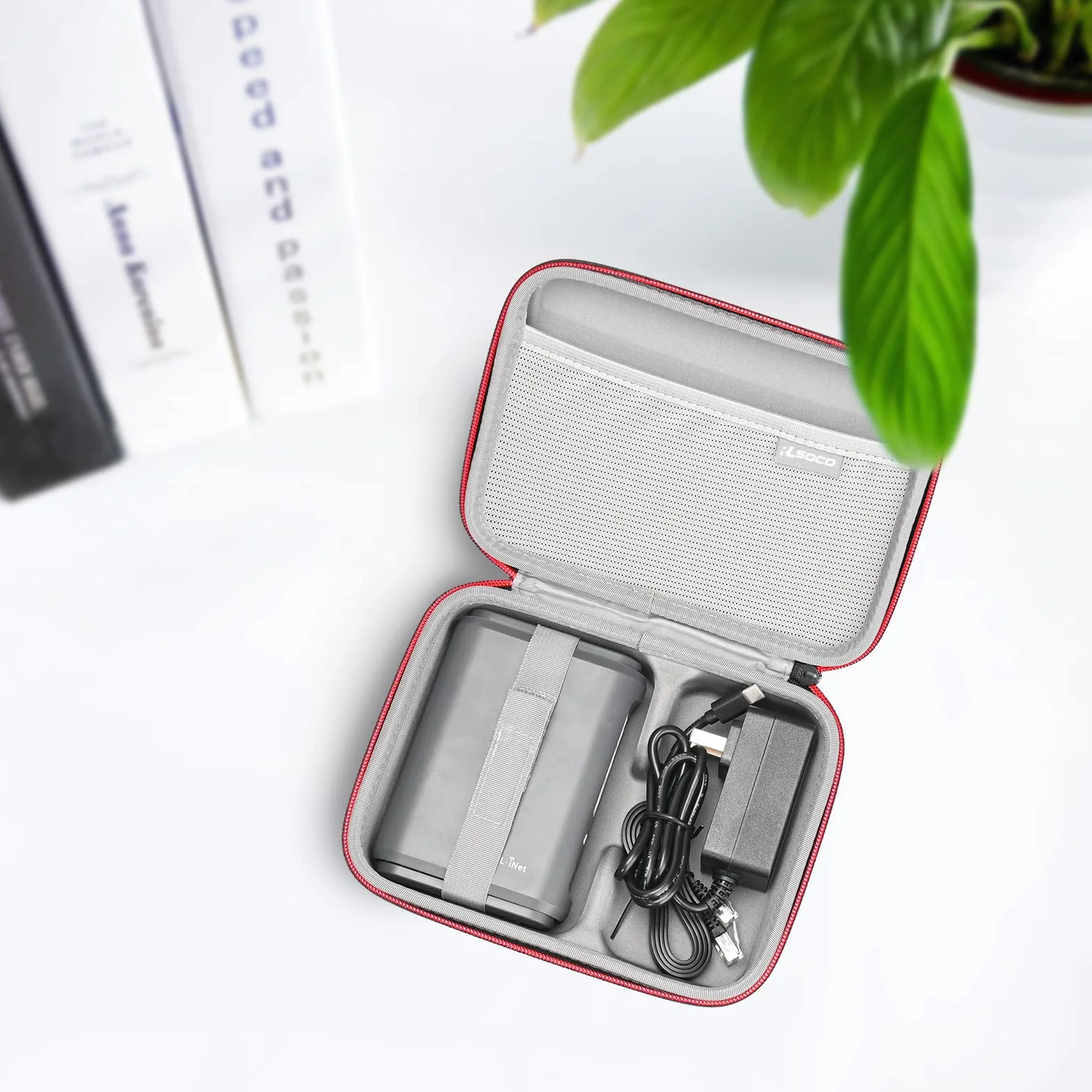 RLSOCO Étui pour GL.iNet Routeur de Voyage GL-SFT1200/GL-BE3600/AXT1800/GL-A1300/GL-MT3600BE Portable Routeur WiFi,Résistant aux Chocs,Design Compact avec Fermeture éclair YKK (Étui Uniquement)