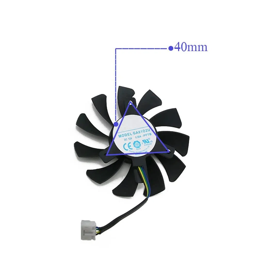 GA81S2U Ventilateur de refroidissement pour carte graphique GPU GTX970 75 mm pour ZOTAC GeForce GTX 970