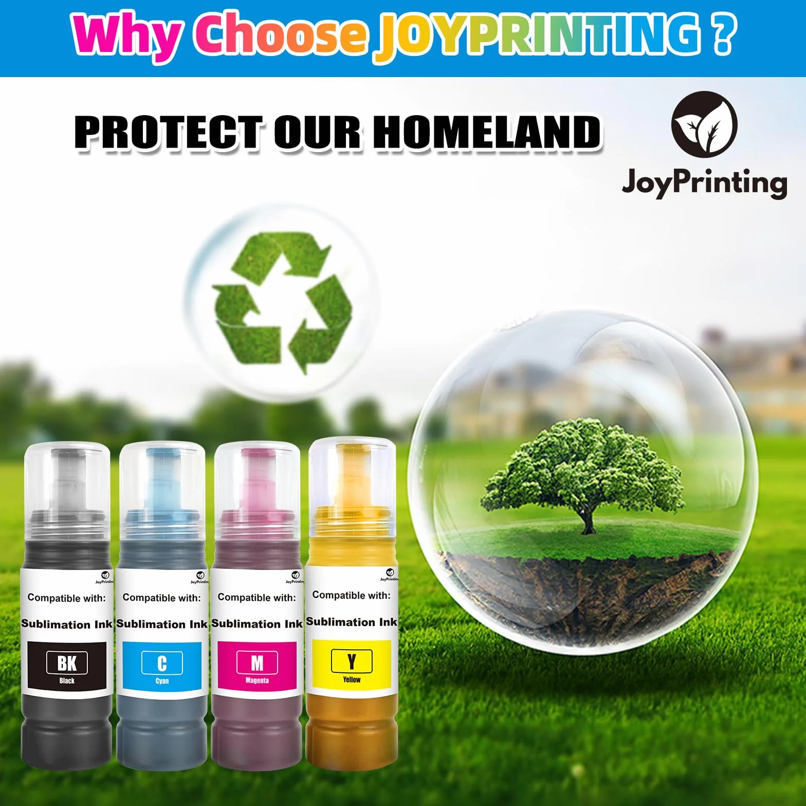 Encre de sublimation compatible avec 2810 1810 2710 2714 2711 2726 2850 2820 2830 2815 2820 2856 2876 2750 2700 2870 2871 2811 2860. Imprimante 2861 3850 4850 4500 2650 (BK/C/M/Y, lot de 4