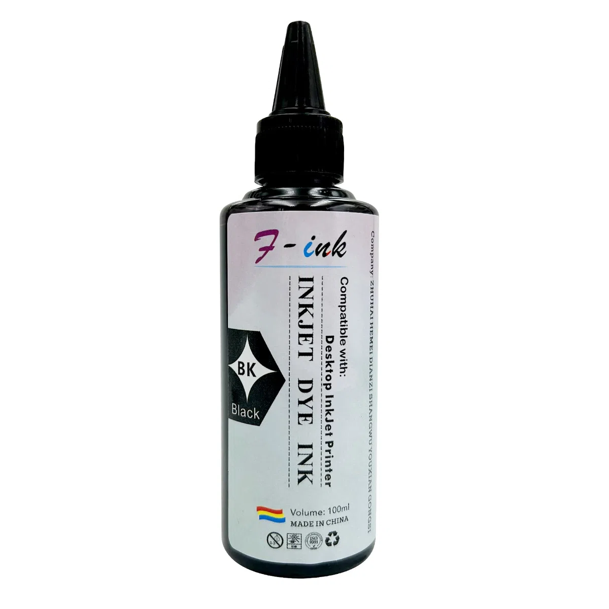 F-INK Lot de 5 flacons d'encre et de recharge d'encre de 100 ml compatibles avec cartouches d'encre HP 304 302 650 62 652 300 301 304XL 652XL 300XL 650XL 302XL 62XL 301XL avec outils de recharge