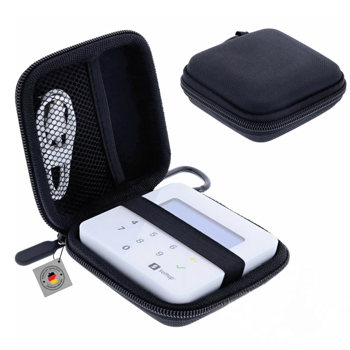 Sac Compatible avec Terminal de paiement SumUp Air Coque de Protection Rigide pour Lecteur de Cartes Antichoc résistant à la poussière étanche Housse de Transport Accessoires Noir
