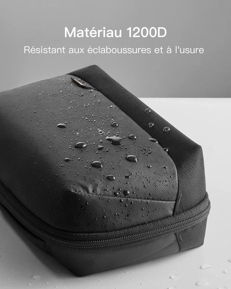 Inateck Sac de Rangement Câbles,Organisateur d'accessoires électroniques avec poignée,Pochette Organisateur de Gadgets, résistant aux éclaboussures étui de Transport pour