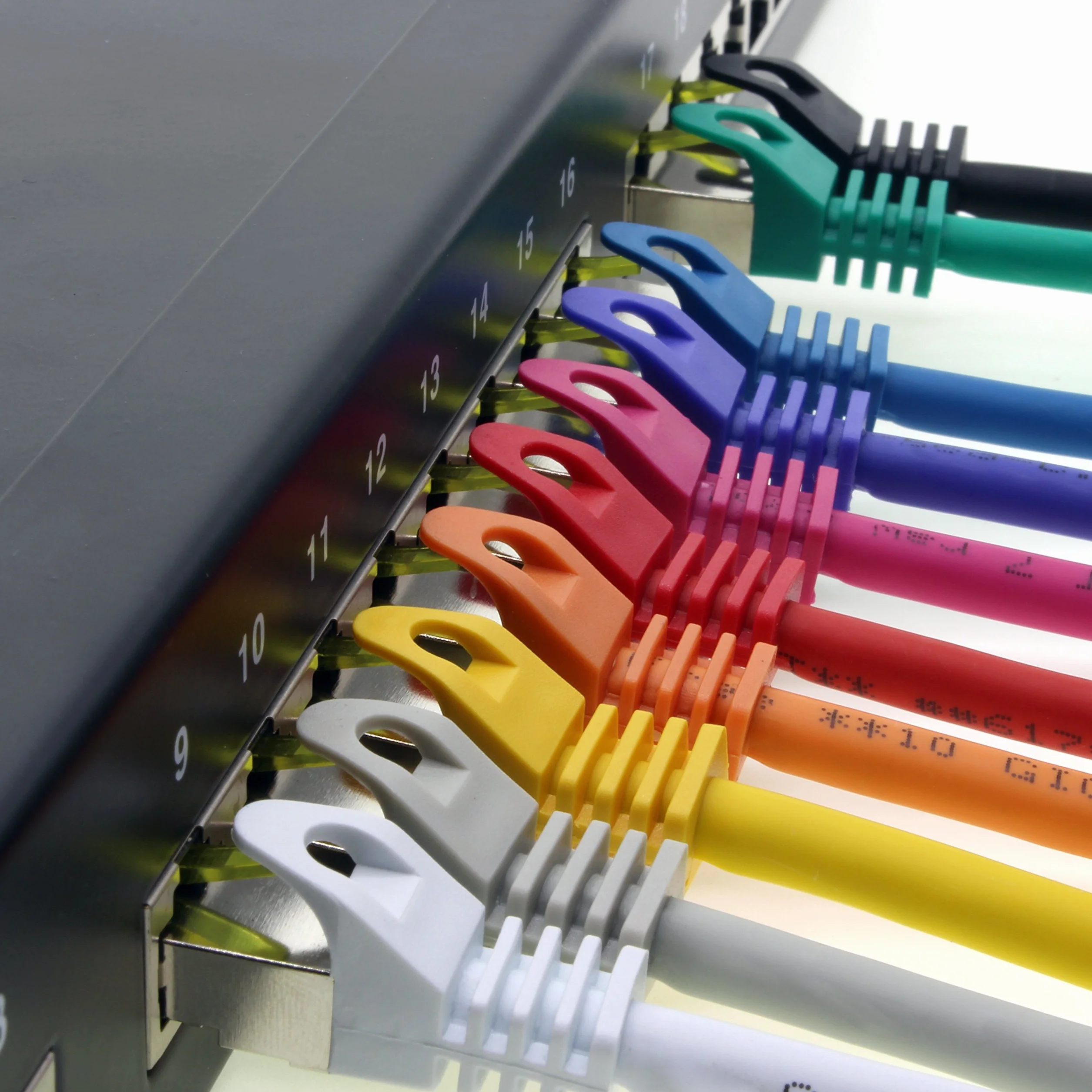 1aTTack.de Câble Réseau Cat7 Cat 7 10 GB/s SFTP - 5x 3,0m - RJ45 Ethernet LAN DSL Routeur Modem - 5 couleurs 03
