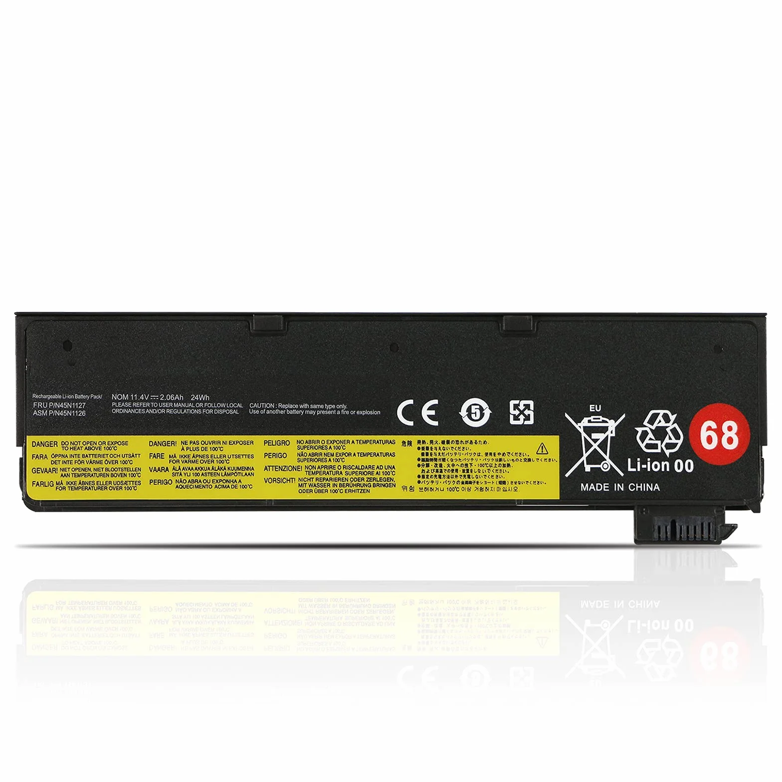 68 Batterie pour Lenovo ThinkPad T440 T440S T450 T450S T460 T460P T470P T550 T560 W550 W550S L450 L460 L470 X240 X250 X260 X270 P50S A275 K2450 K21-80 45N1124 45N1125 45N1130 45N1135 45N1136 45N1777