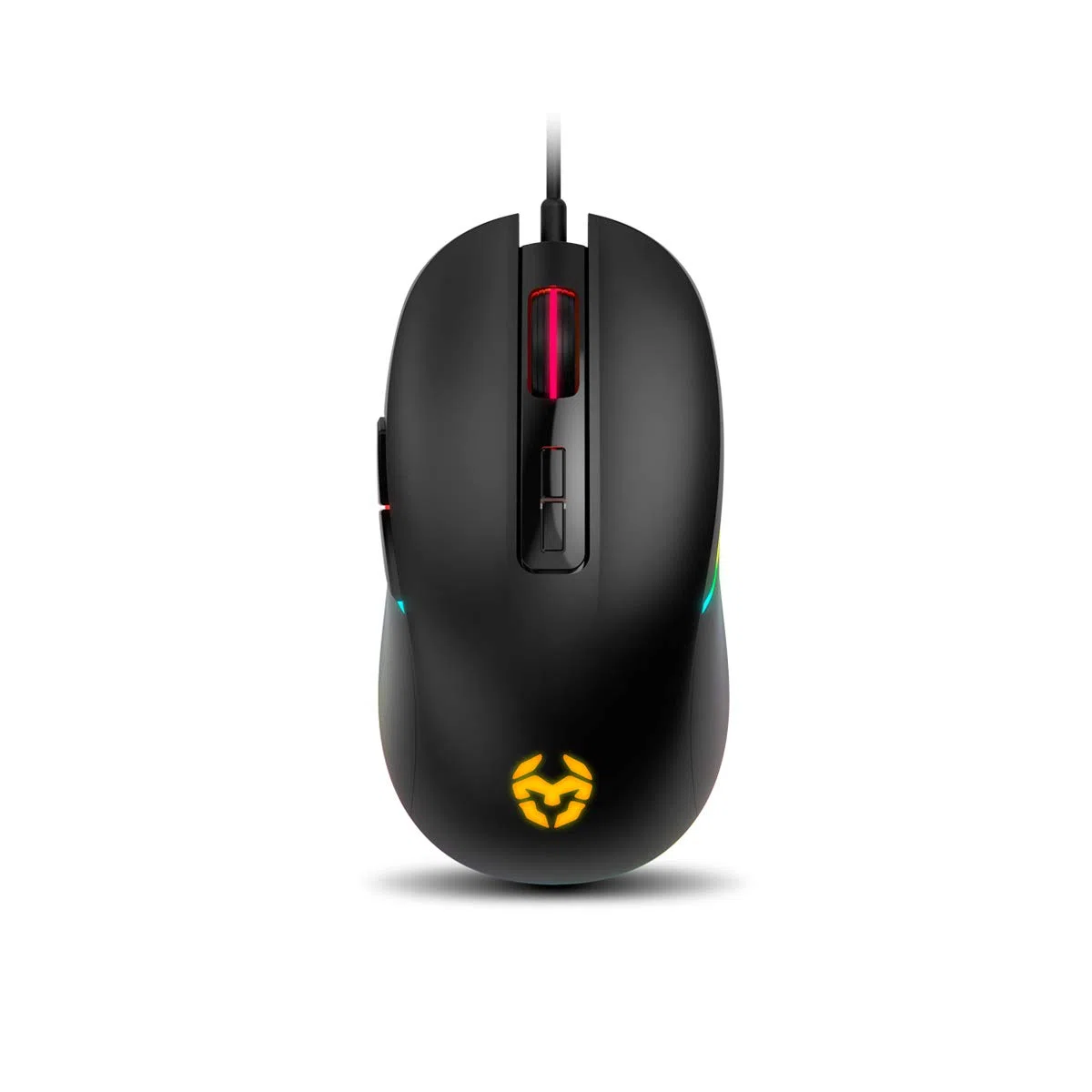 KROM KALYOS - Gaming Keyboard + Mouse Combo - Clavier membrada rétro-éclairé RGB, souris avec capteur optique 6400 DPI, LED 6 couleurs, Spanish layout, noir