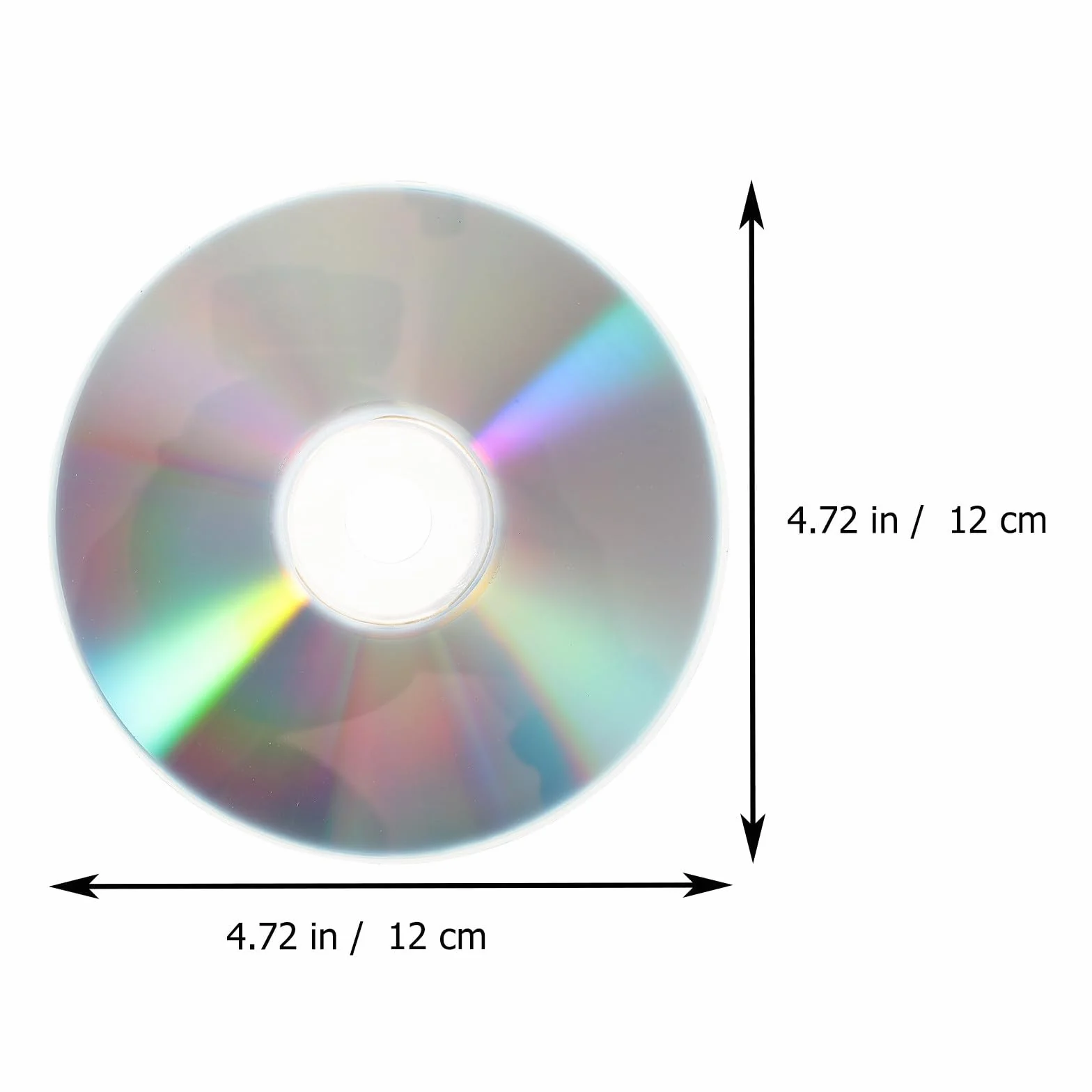BESPORTBLE Lot de 50 Disques CD Décoratifs DIY Double Face Réfléchissante Multifonctions pour Bricolage Maison Matériel Créatif en Plastique pour Décoration et Activités Manuelles