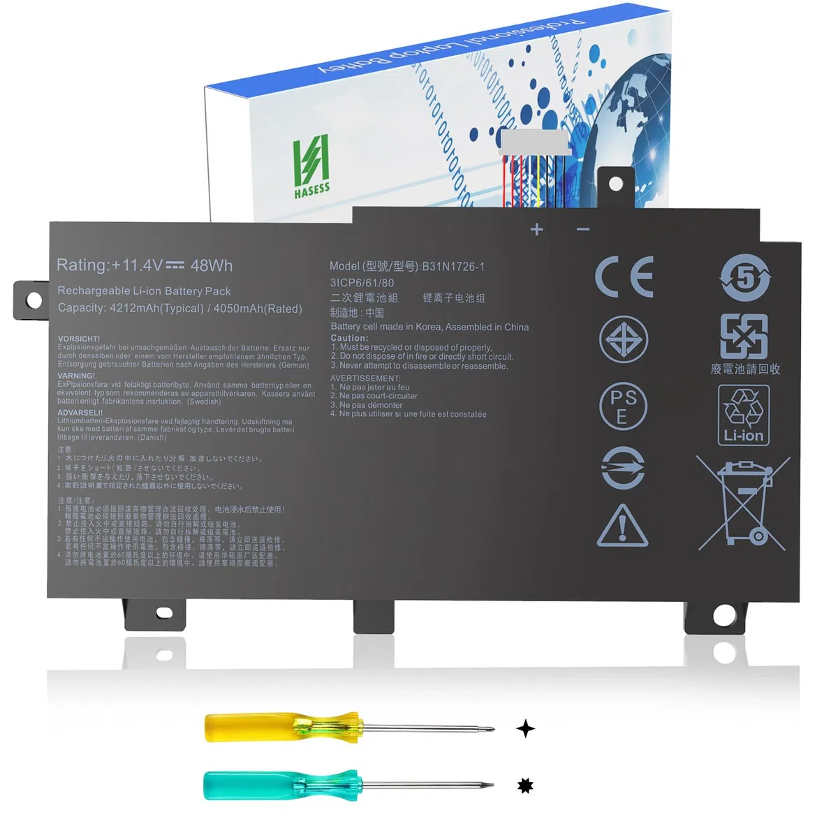 B31N1726 Batterie de Rechange pour ASUS FX80 FX86 TUF FX505GT FX505GM FX505GE FX505GD FX505DT FX505DV FX505DY FX505 FX504GD FX504GE FX504GM FX504G FFX80 FX80GD D FX80G A41LK9H B31BNEH