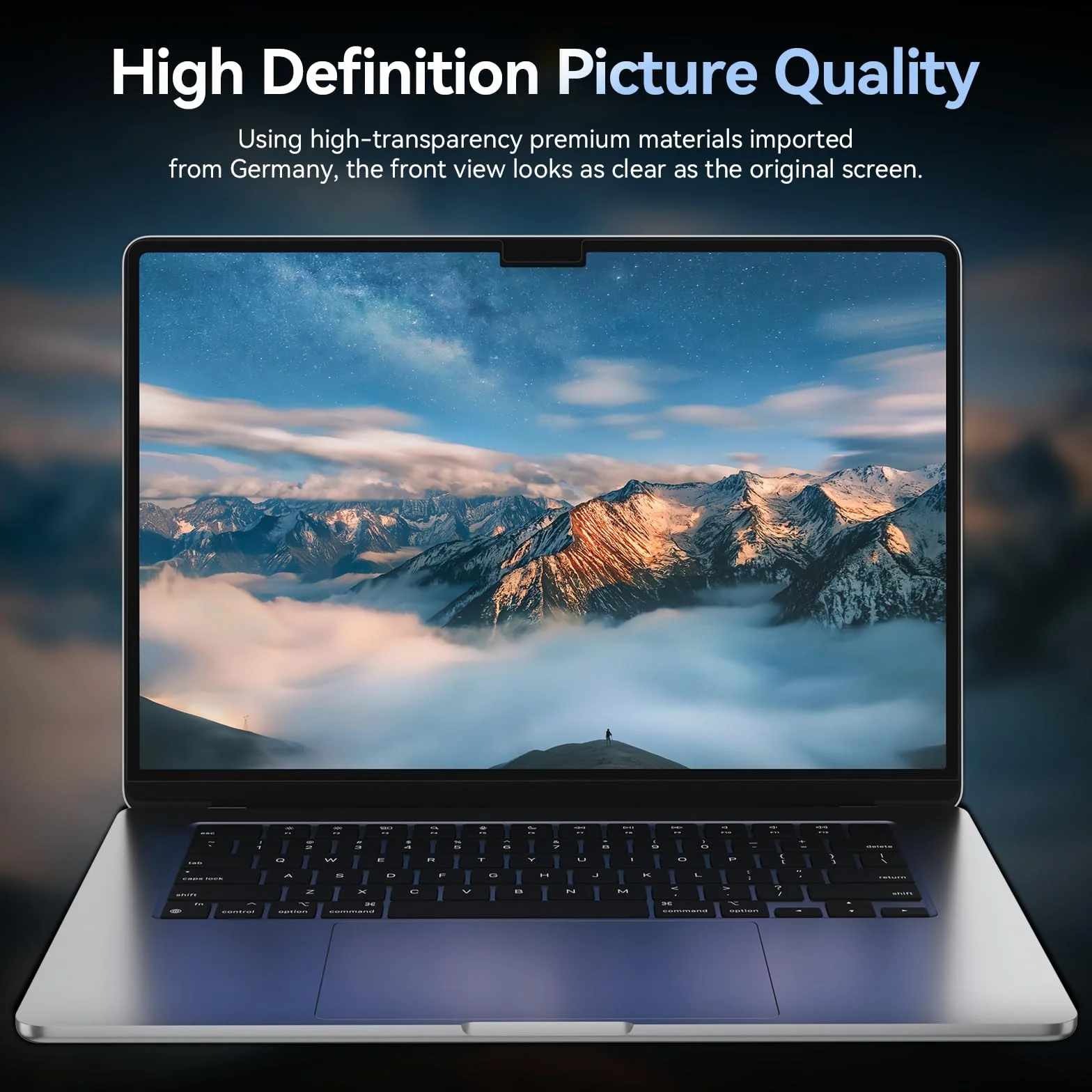360° Filtre de Confidentialité pour MacBook Air 15 Pouces M5 2026 / M4 2025 / M3 2024 / M2 2023,Filtre Anti Espion Protection Ecran,Laptop Privacy Screen pour Mac 15
