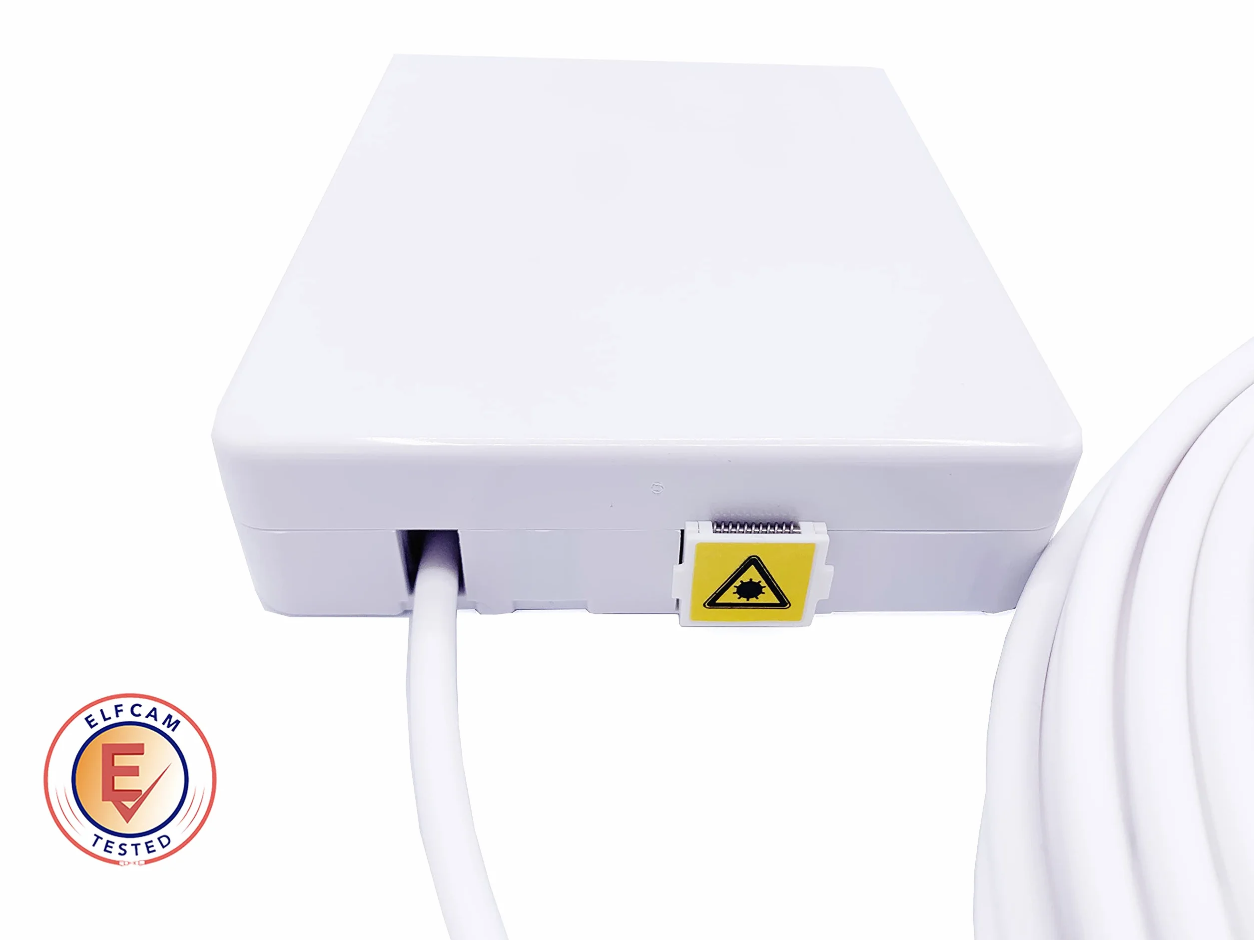 Elfcam - 20 Mètres Cable Fibre Optique Renforcé SC/APC à SC/APC Simplex Monomode (Diamètre: 3,0mm), Equipé d'une PTO, Rallonge Utilisée pour Déplacer le Boîtier Fibre, Sans la Moindre Perte de Débit