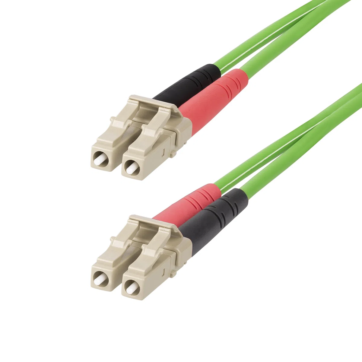 StarTech.com Câble Fibre Optique Multimode OM5 LC à LC (UPC) de 20m, Cordon/Jarretière/Connecteur Fibre Optique 50/125µm Duplex LOMMF Zipcord, VCSEL, 40G/100G, Cordon Fibre LSZH (LCLCL-20M-OM5-FIBER)